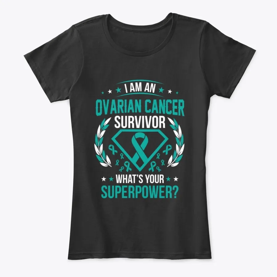 "Whats Your Superpower Ovarian Cancer t-shirt"