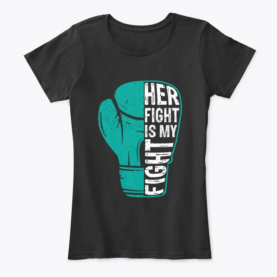 "Boxing Glove Ovarian Cancer Awareness t-shirt"