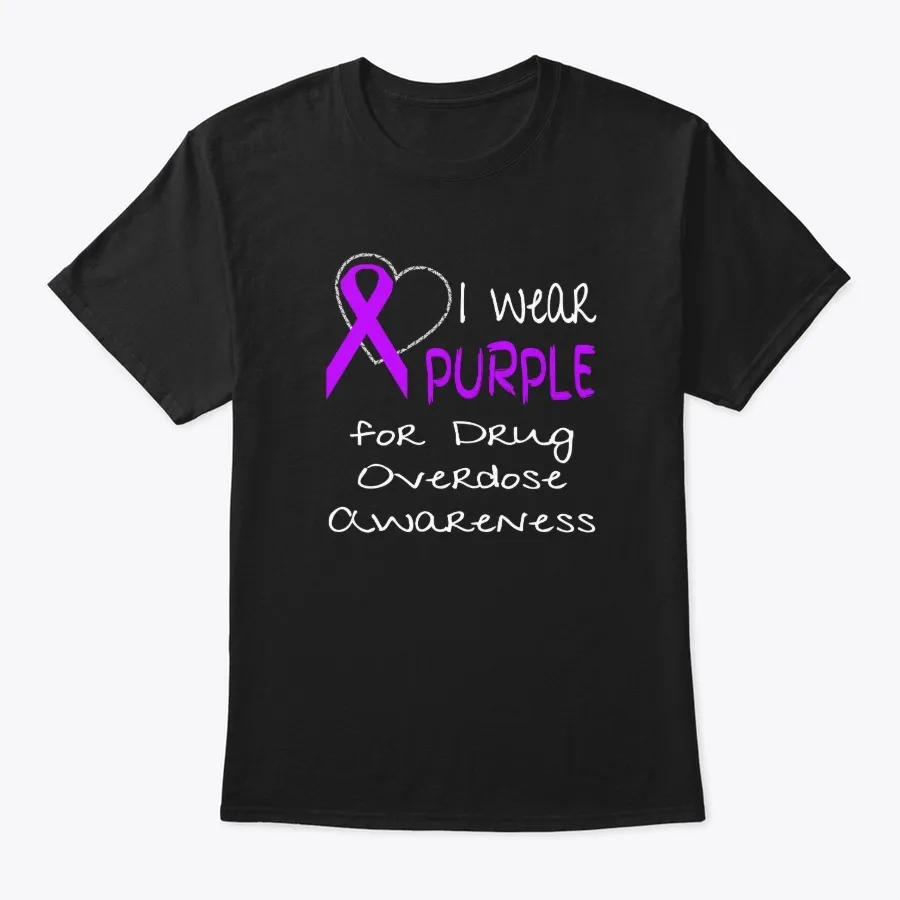 I Wear Purple For Drug Overdose t-shirt