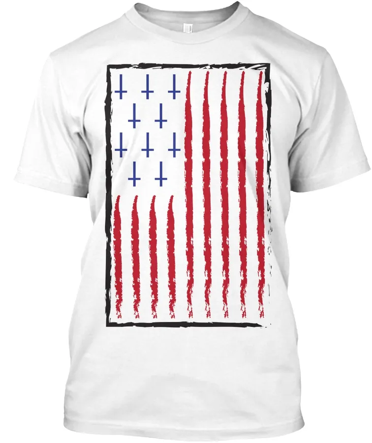 American Flag With Inverted Crosses t-shirt