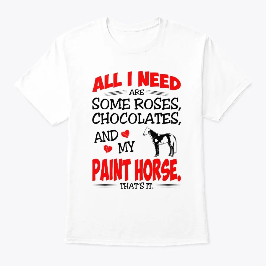 Roses Chocolates Paint Horse t-shirt