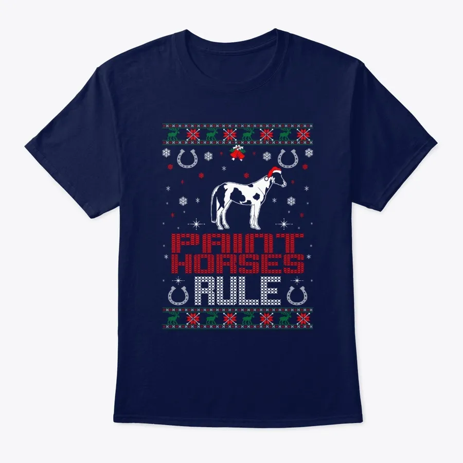 Paint Horses Rule Christmas Ugly Sweater t-shirt