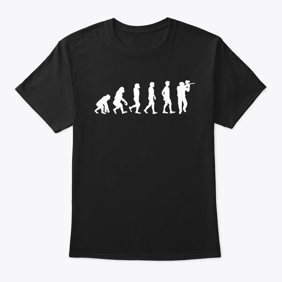 Evolution Of Paintball Funny Gift t-shirt