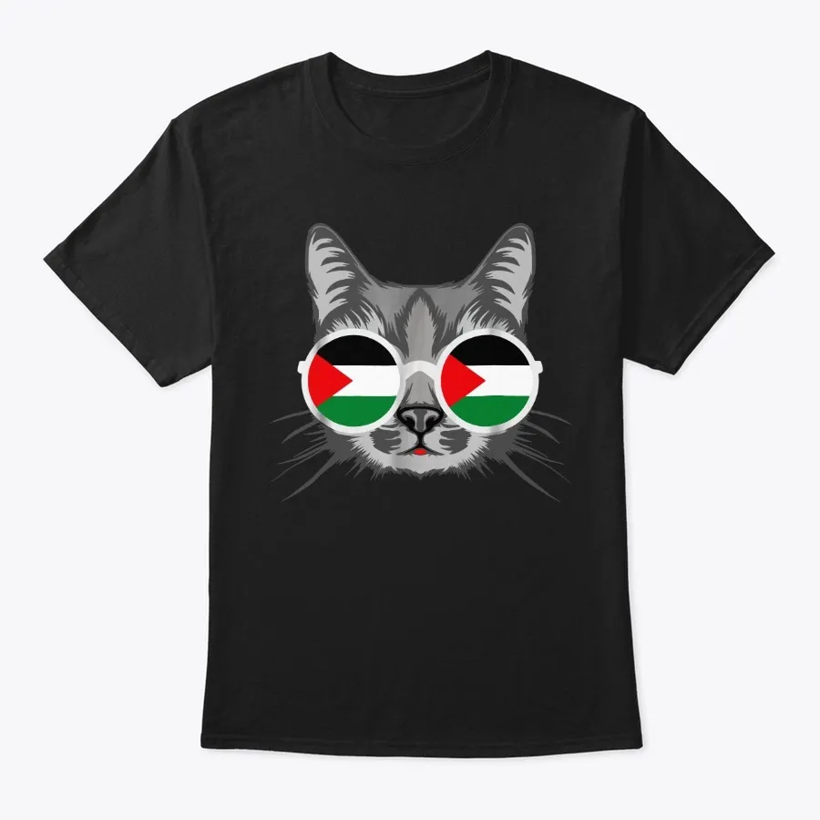 Free Palestine Flag Palestinian Gaza Cat t-shirt