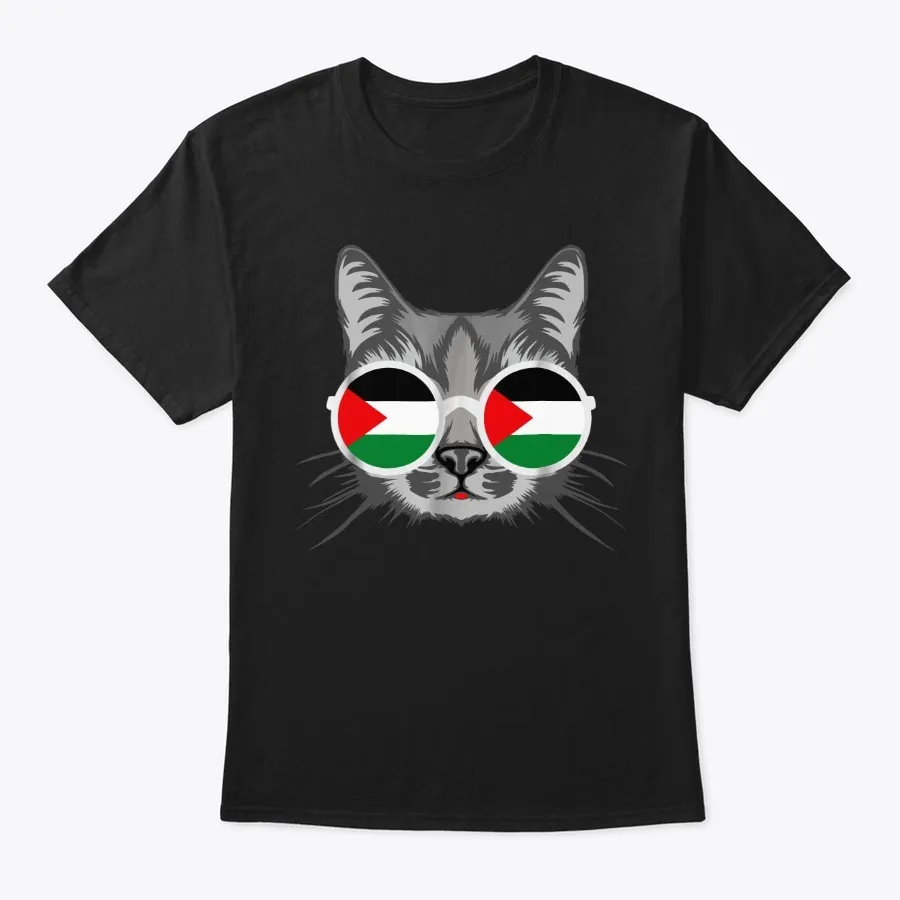 "Free Palestine Flag Gaza Cat T-shirt t-shirt"