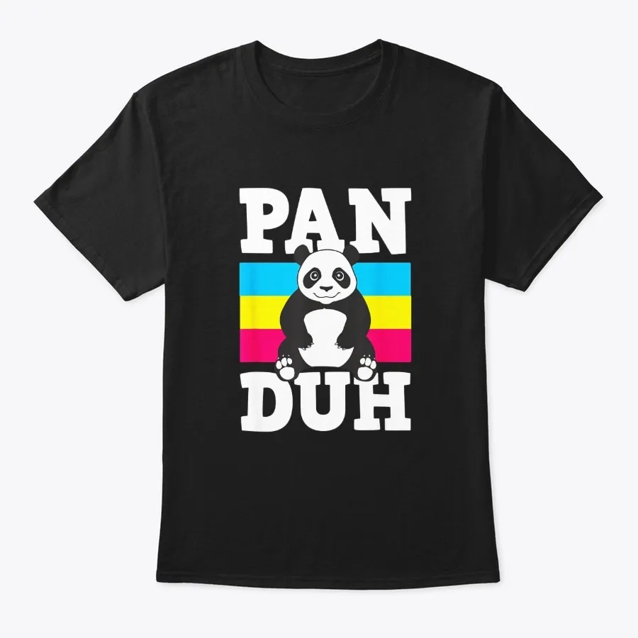 Pan Duh Funny Pansexual Pride Panda T t-shirt