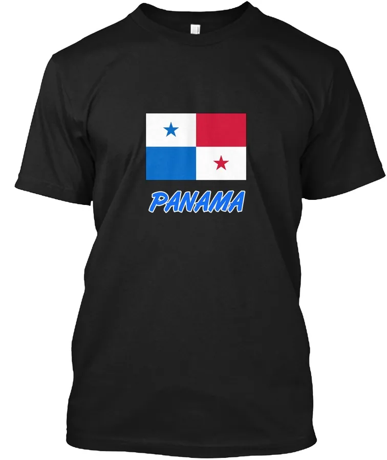 Panama Flag Artistic Blue Design t-shirt