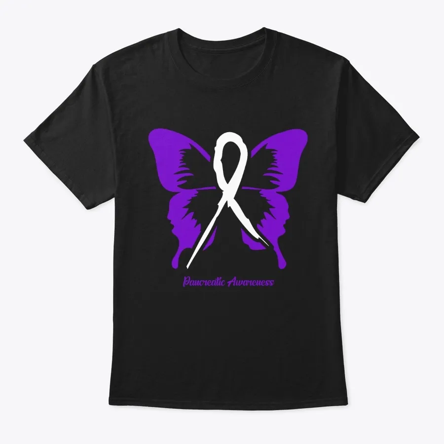 Butterfly Ribbon Pancreatic Awareness t-shirt