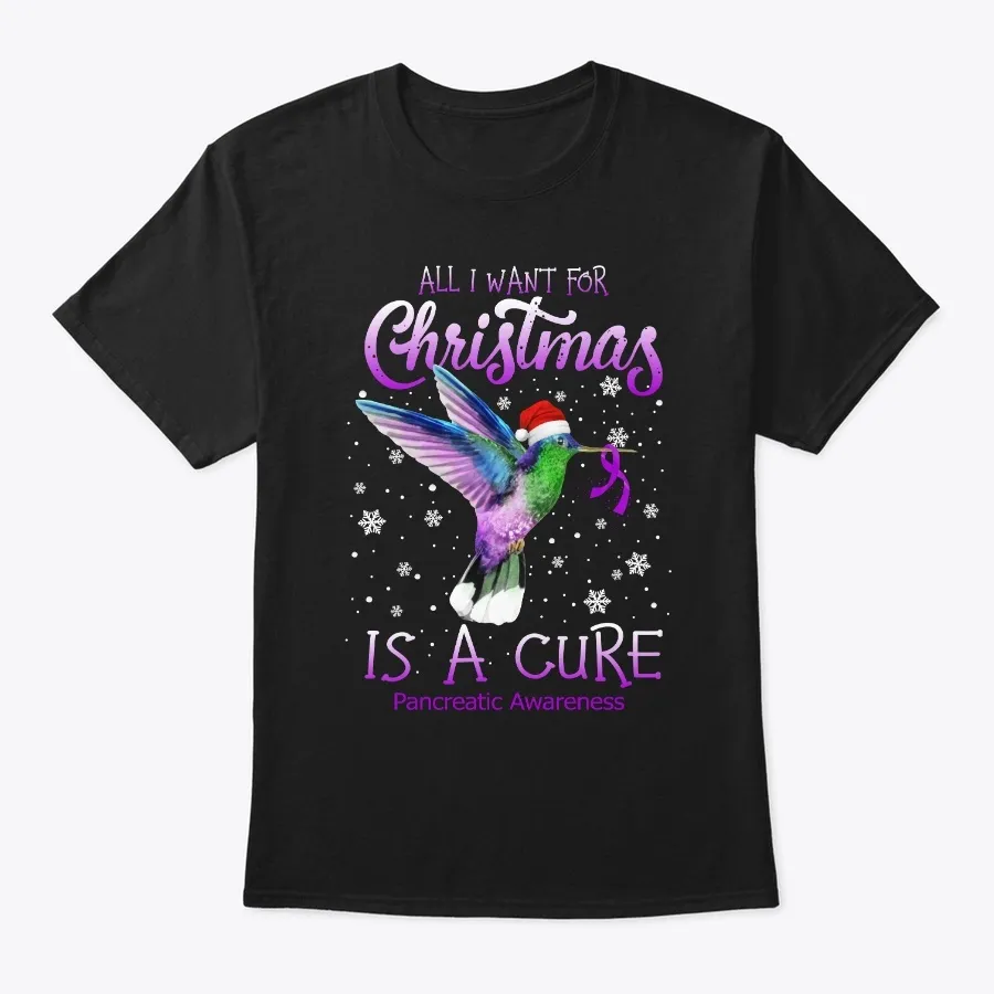 Christmas Cure Pancreatic Awareness Hope t-shirt