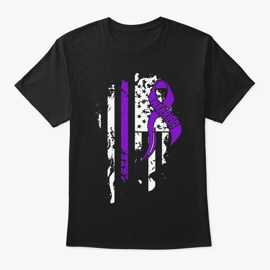 "Pancreatic Awareness Warrior Flag Shirt t-shirt"