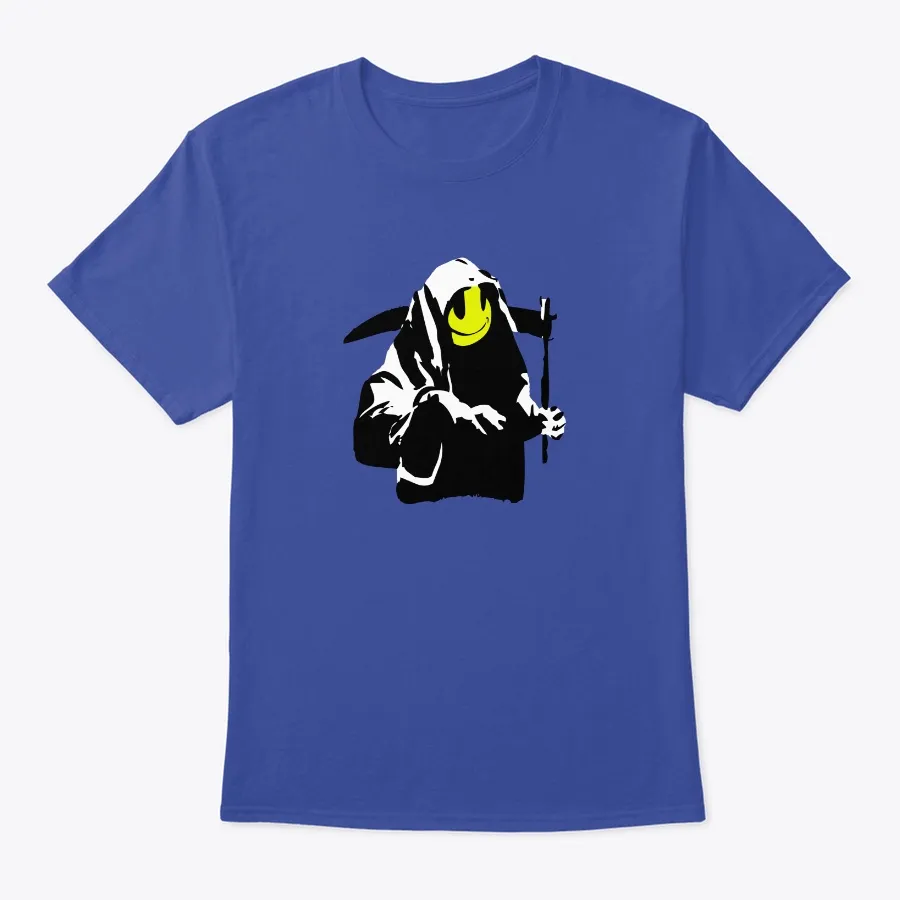 Banksy Happy Grim Reaper Death t-shirt