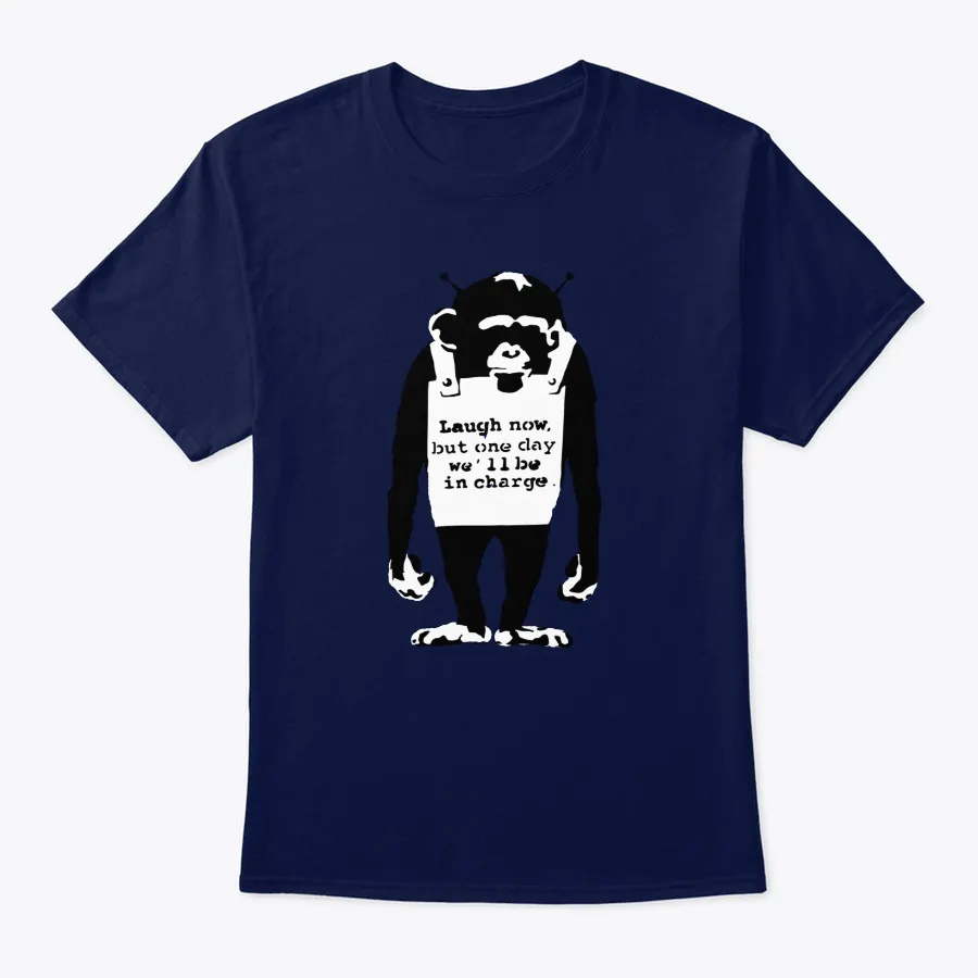 Banksy Laugh Now Monkey t-shirt