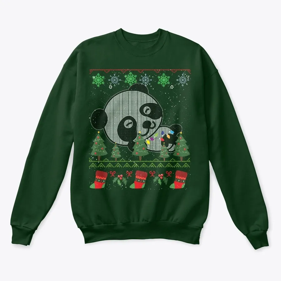 Panda Ugly Christmas Sweater t-shirt