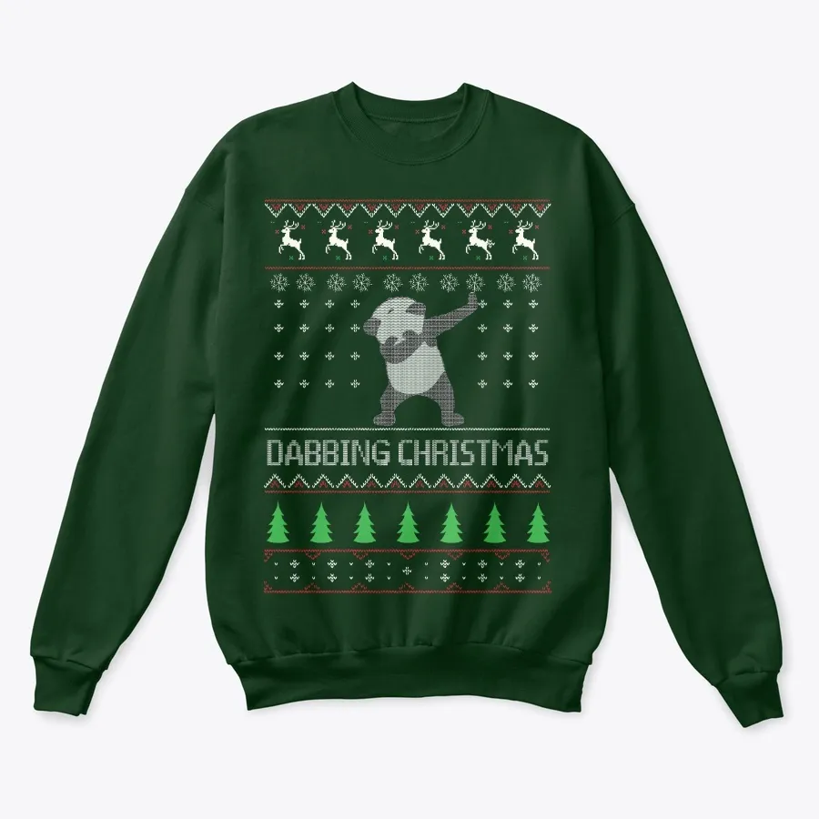 Dabbing Panda Ugly Christmas Sweater t-shirt