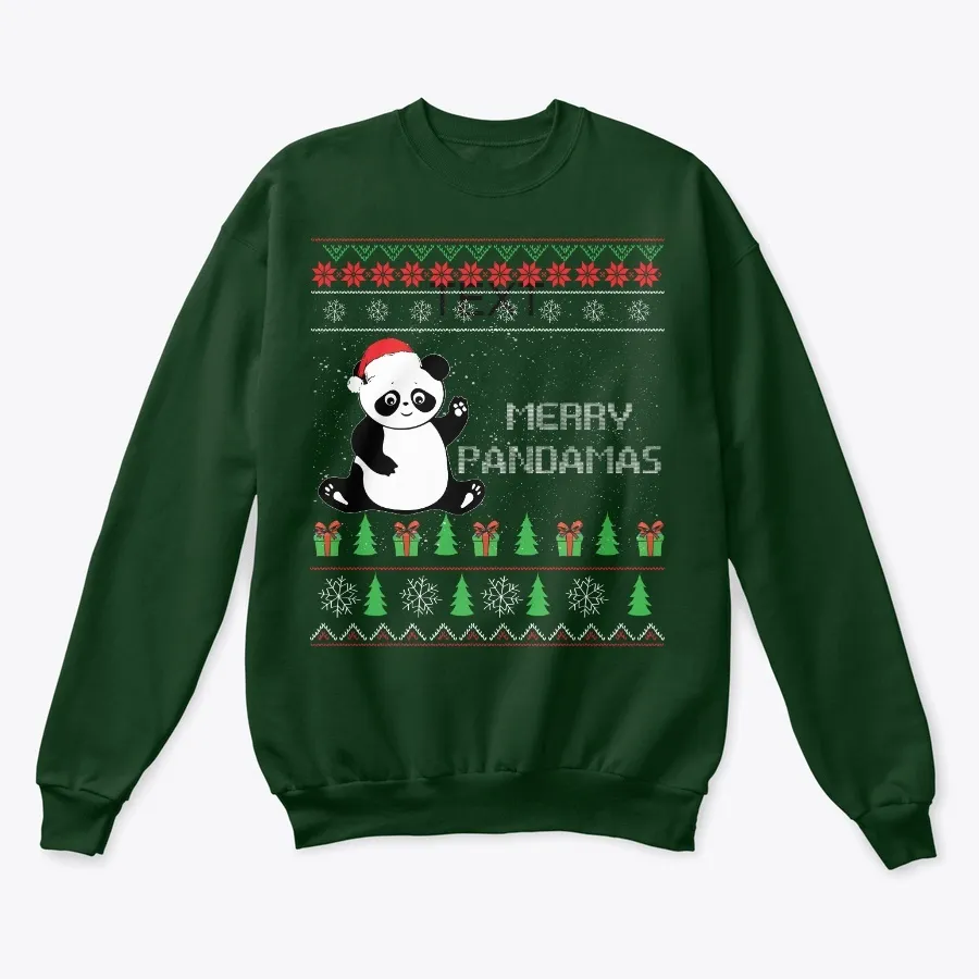 "Panda Ugly Christmas Sweater t-shirt"