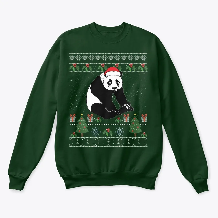 "Panda Ugly Christmas Sweater t-shirt"