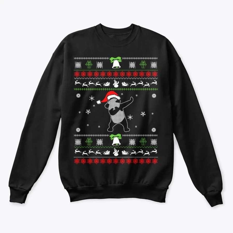 Dabbing Panda Ugly Christmas Sweater t-shirt