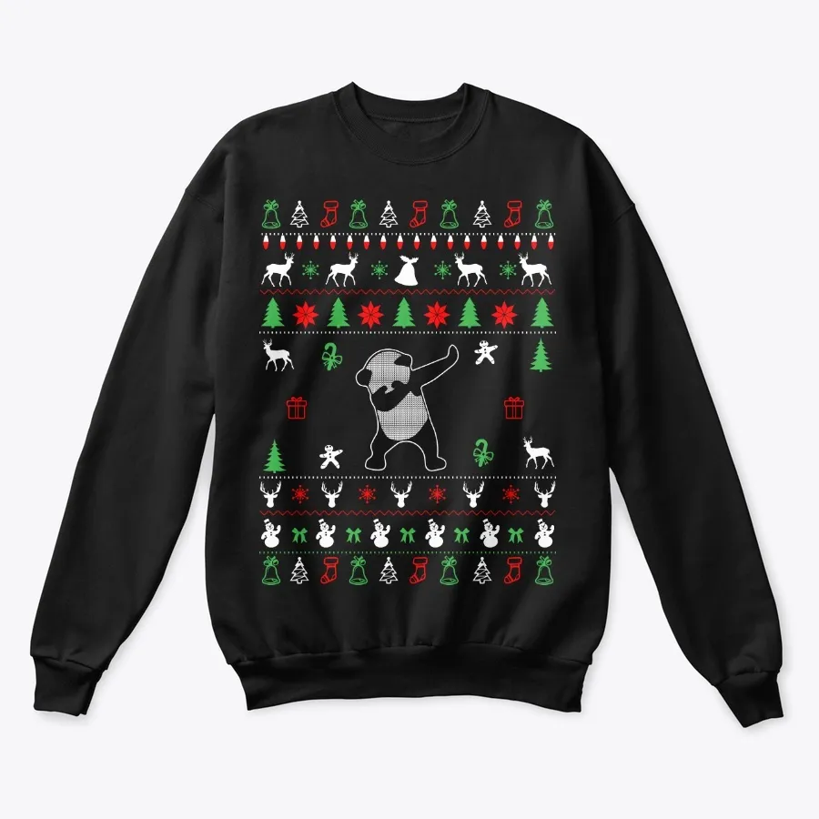Dabbing Panda Ugly Christmas Sweater t-shirt