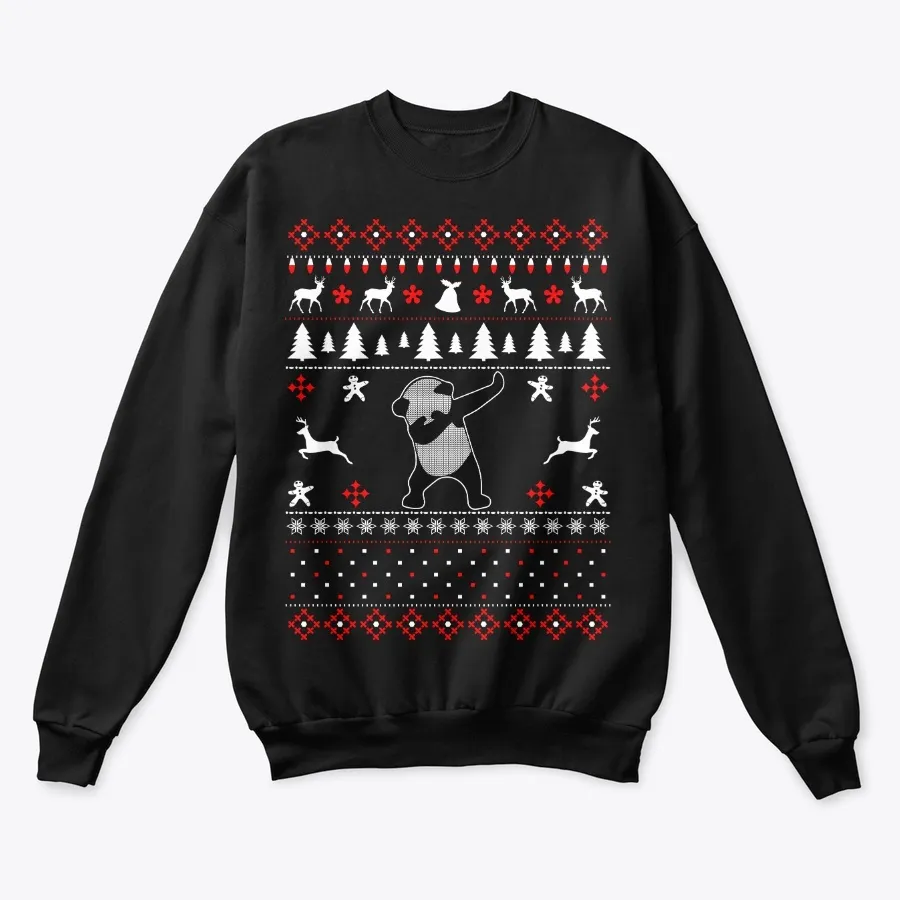 Dabbing Panda Ugly Christmas Sweater t-shirt