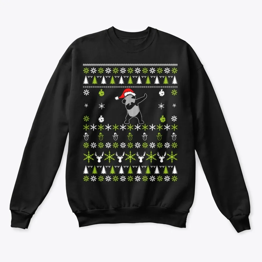 Dabbing Panda Ugly Christmas Sweater t-shirt