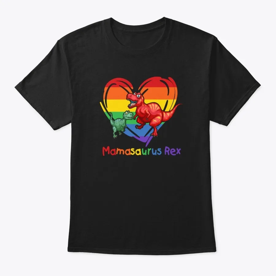 Lgbt Mom Saurus Rex Lgbt Mother Rainbow t-shirt