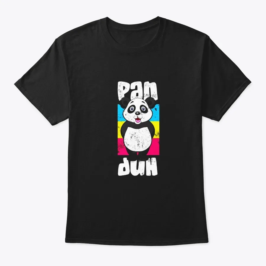 Pansexual Panda Pan Duh Funny Lgbt t-shirt