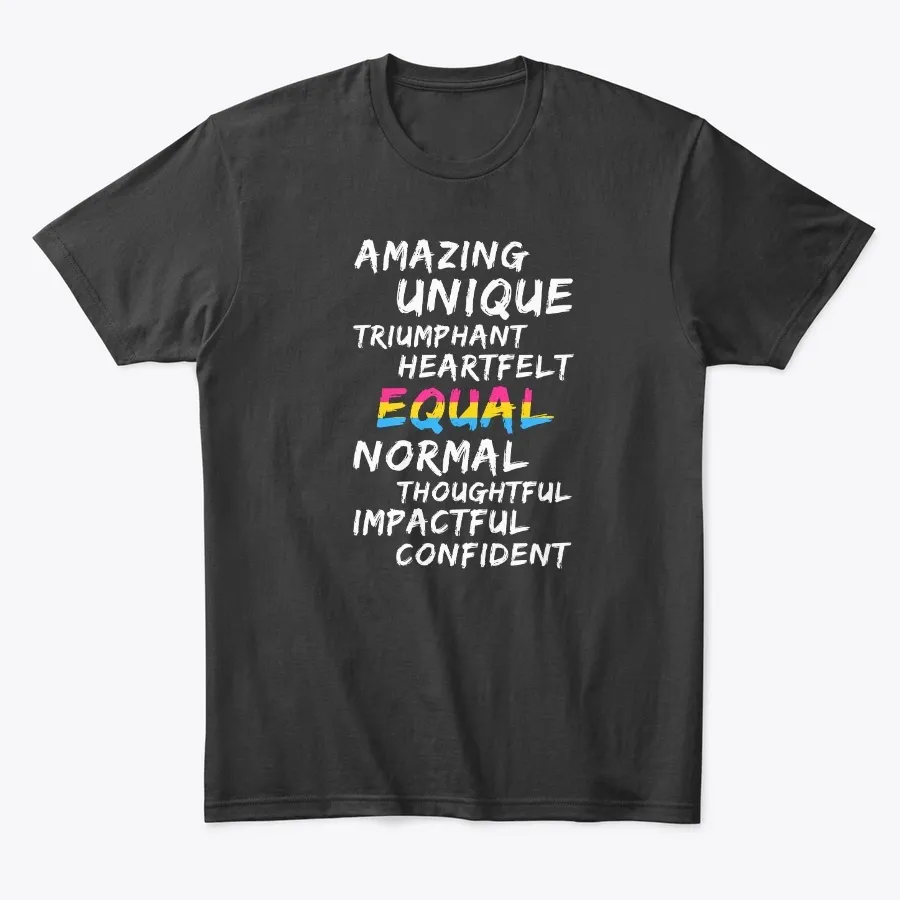 Equal Inspirational Pansexual Pride t-shirt