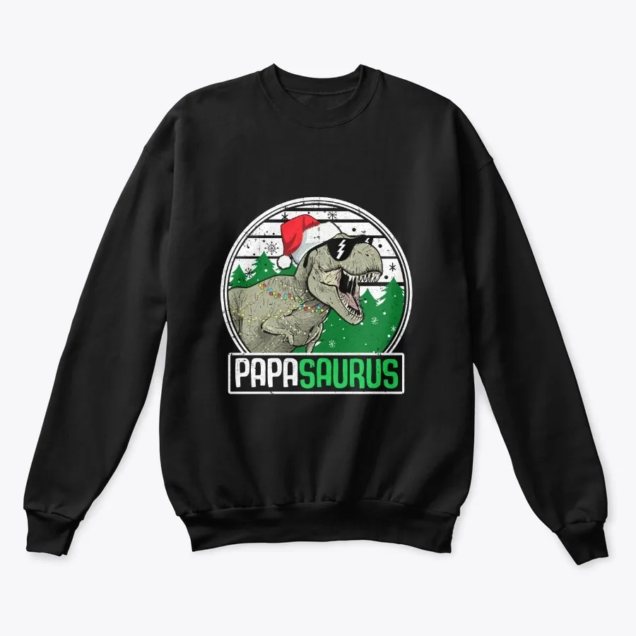 Papasaurus Papa Dinosaur T-rex Family t-shirt