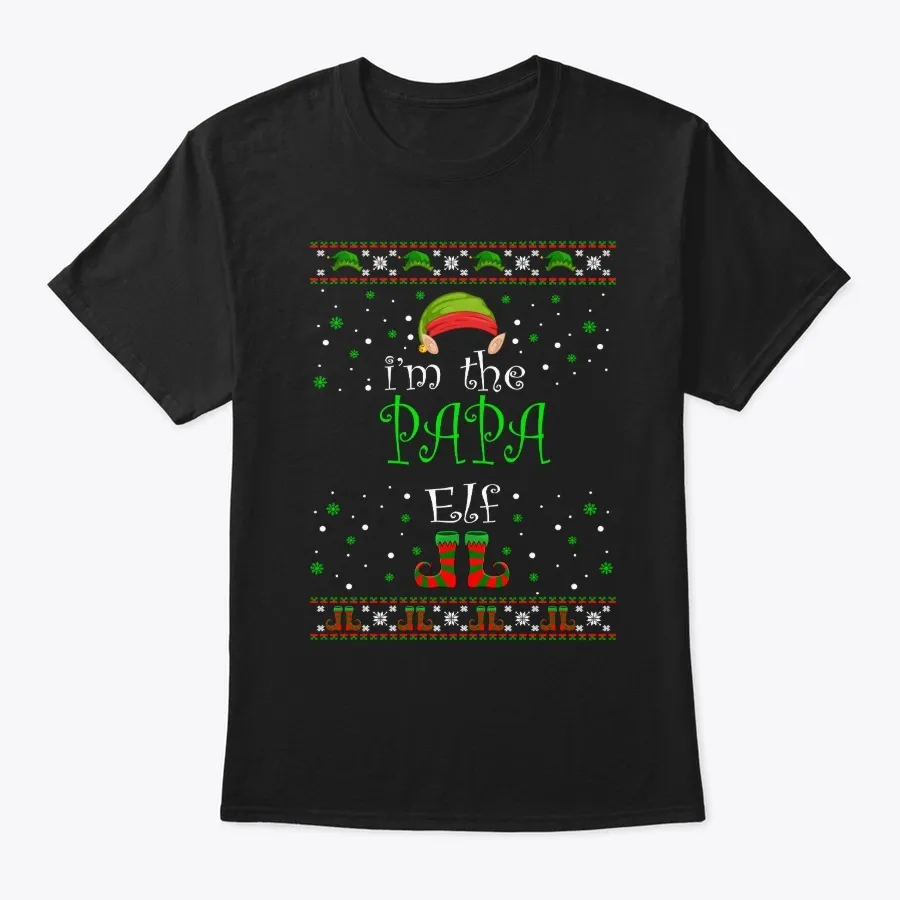 Papa Elf Gift Ugly Christmas t-shirt