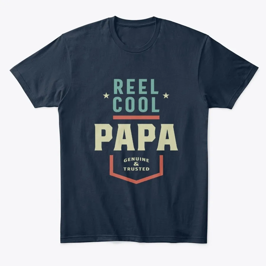 Reel Cool Papa Fishing Gift Funny t-shirt