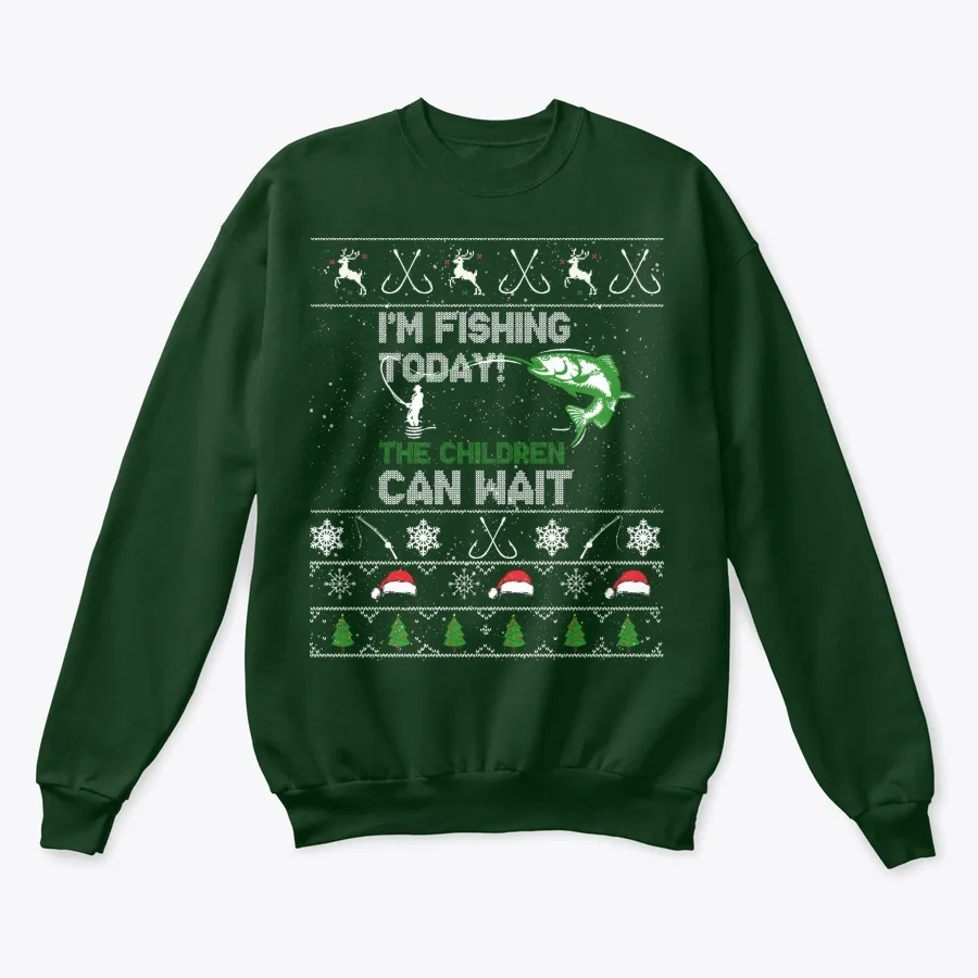 Funny Fishing Ugly Christmas Sweater t-shirt