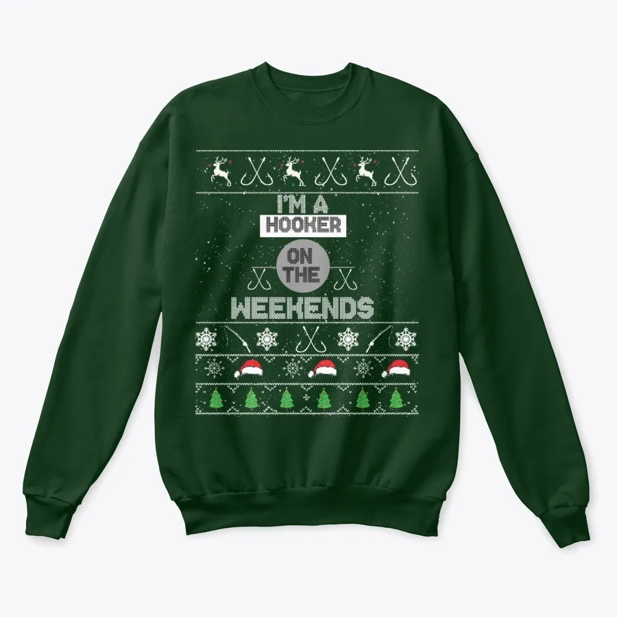 Fishing Ugly Christmas Sweater t-shirt