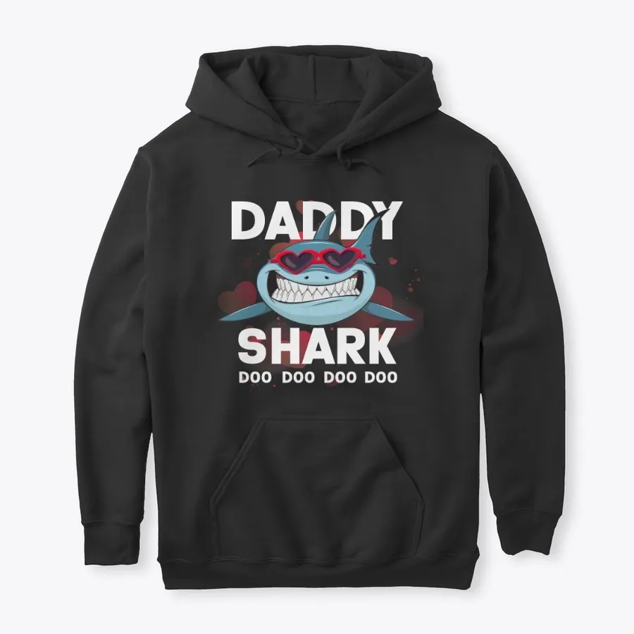 Daddy Shark T-shirt Love Glasses t-shirt