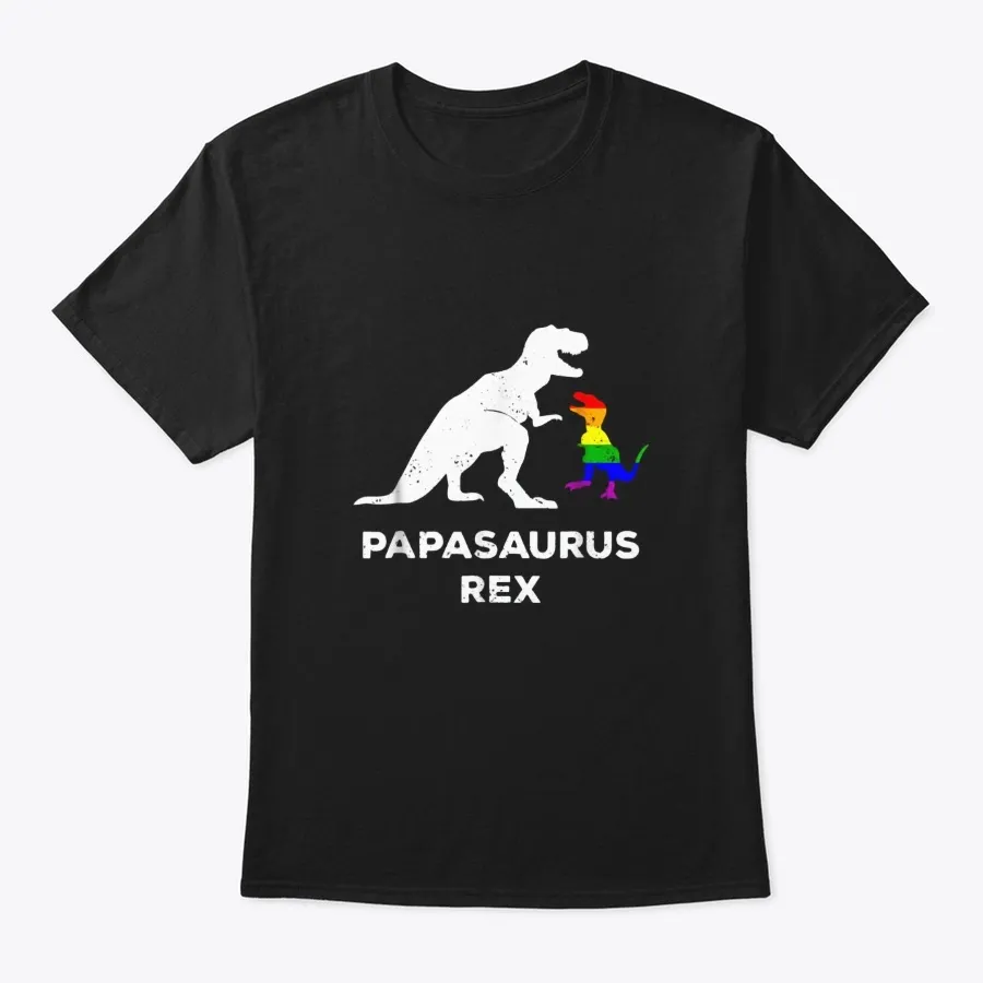 Papasaurus Rex Shirt Proud Lgbt Dad 2018 t-shirt