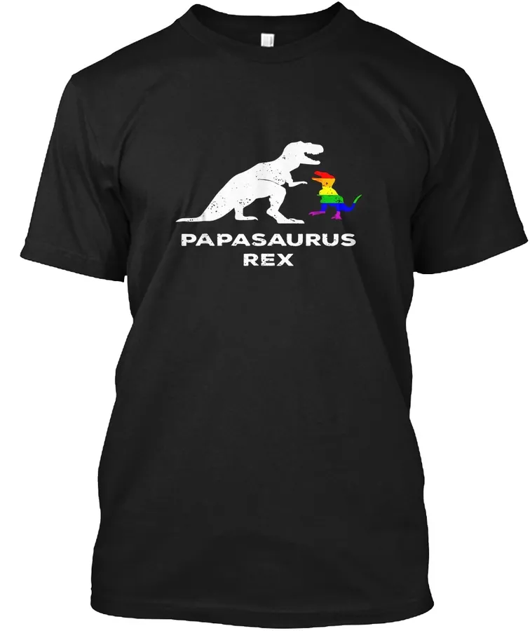 Papasaurus Rex Shirt Proud Lgbt Dad 2018 Pride Parade t-shirt