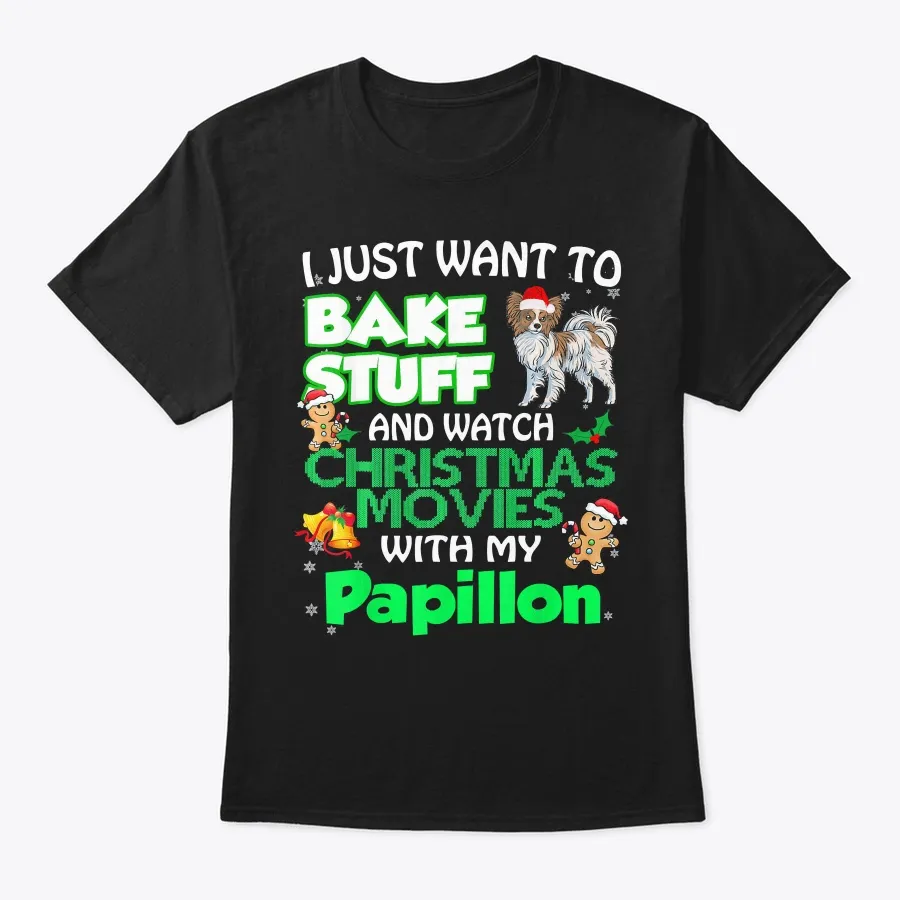 "Bake Stuff Watch Christmas Movies With M t-shirt"