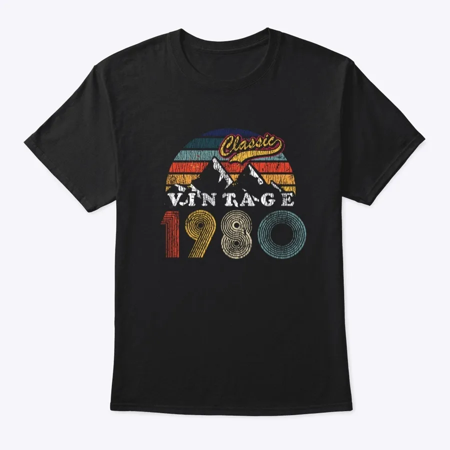 "Classic Vintage 40th Birthday 1980 t-shirt"