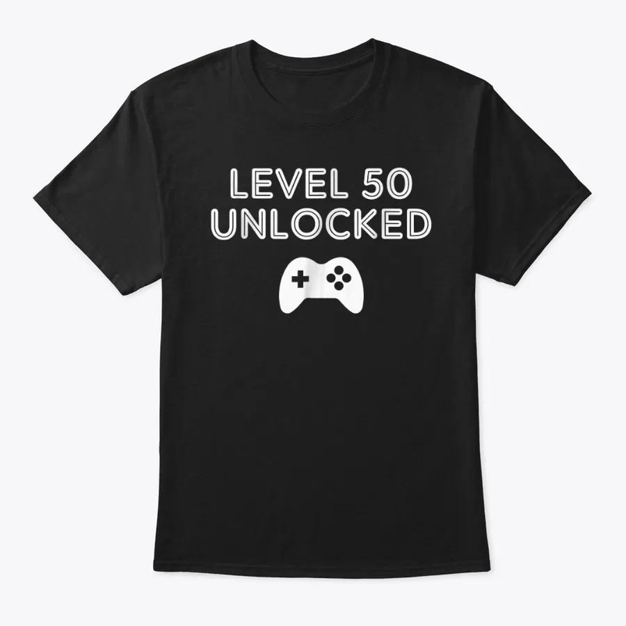50th Birthday Shirt Gifts - Level 50 Unl t-shirt