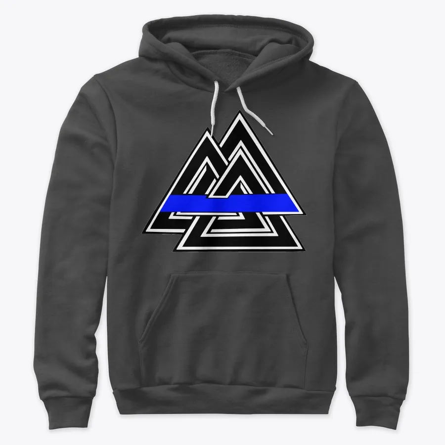 Thin Blue Line Valknut t-shirt