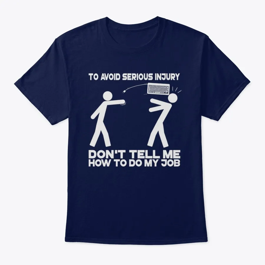 Printed Avoid Injury T-shirt For Both t-shirt