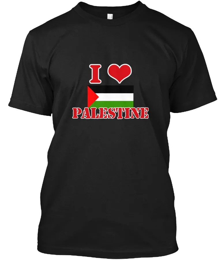 "Palestine Flag Artistic Red Design t-shirt"