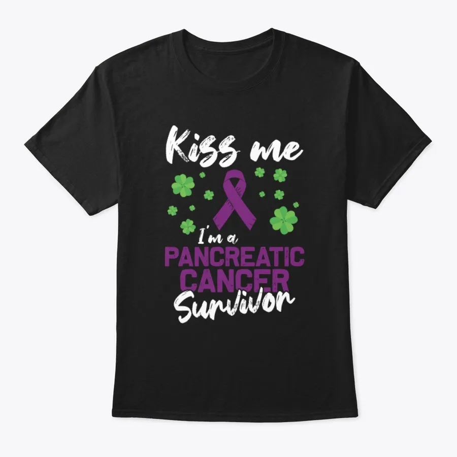 "Kiss Me Im A Pancreatic Cancer Survivor t-shirt"