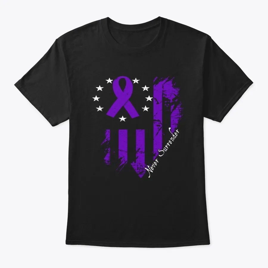 Pancreatic Awareness Never Surrender t-shirt