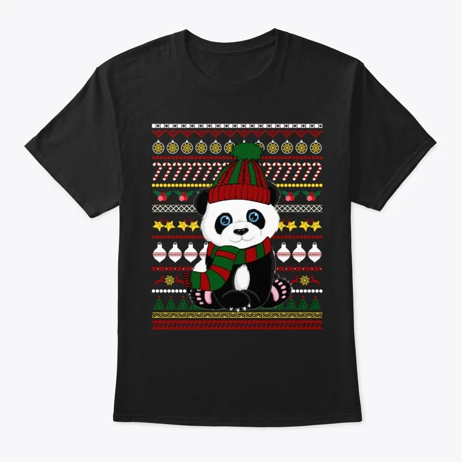 Panda Christmas Sweater t-shirt