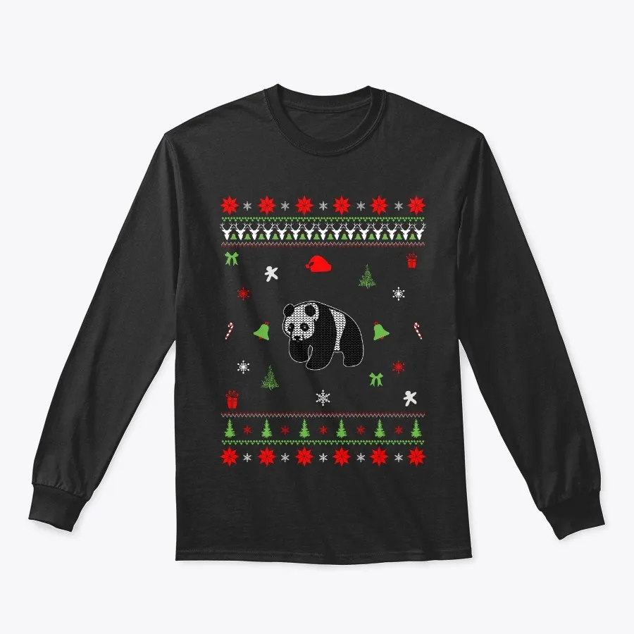 "Panda Christmas Sweater t-shirt"