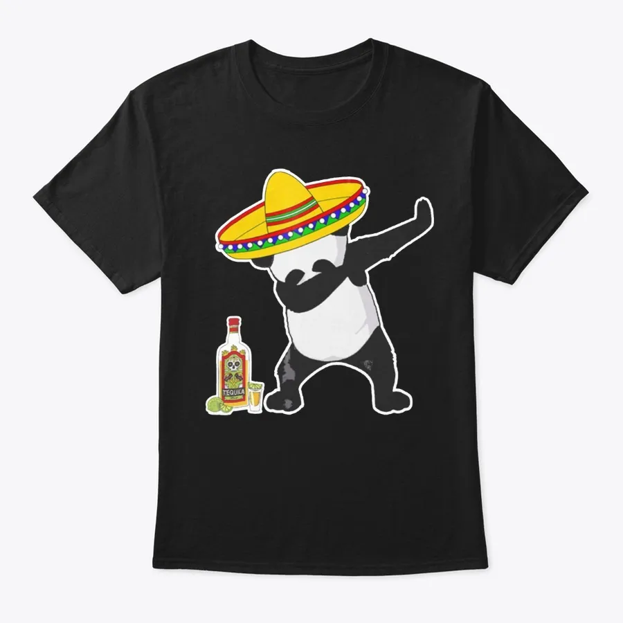 Cinco De Mayo Panda Dabbing Dab Shirt t-shirt