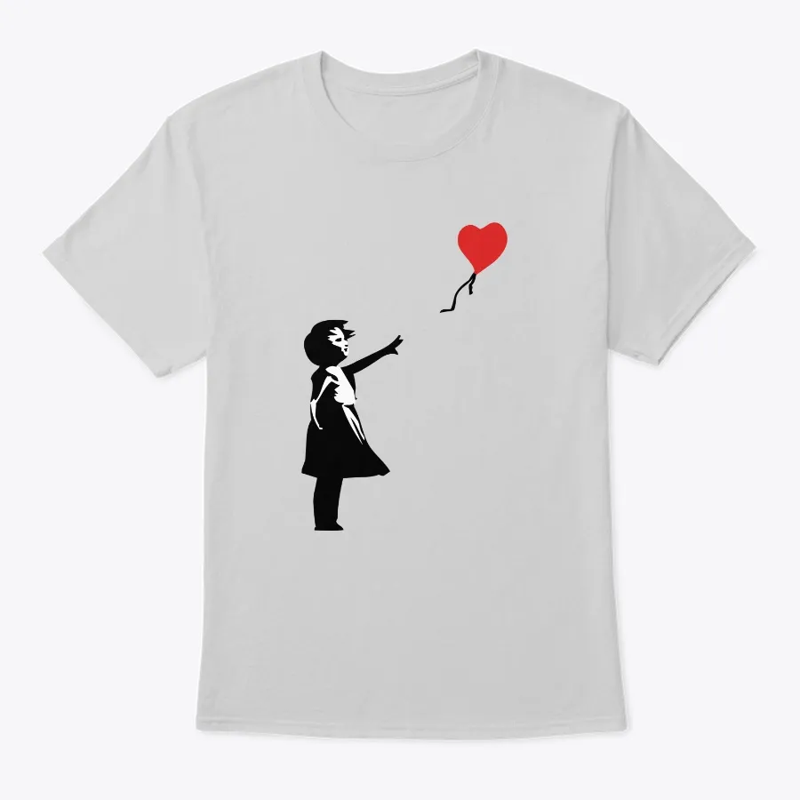 Banksy Letting Love Go Balloon Girl t-shirt