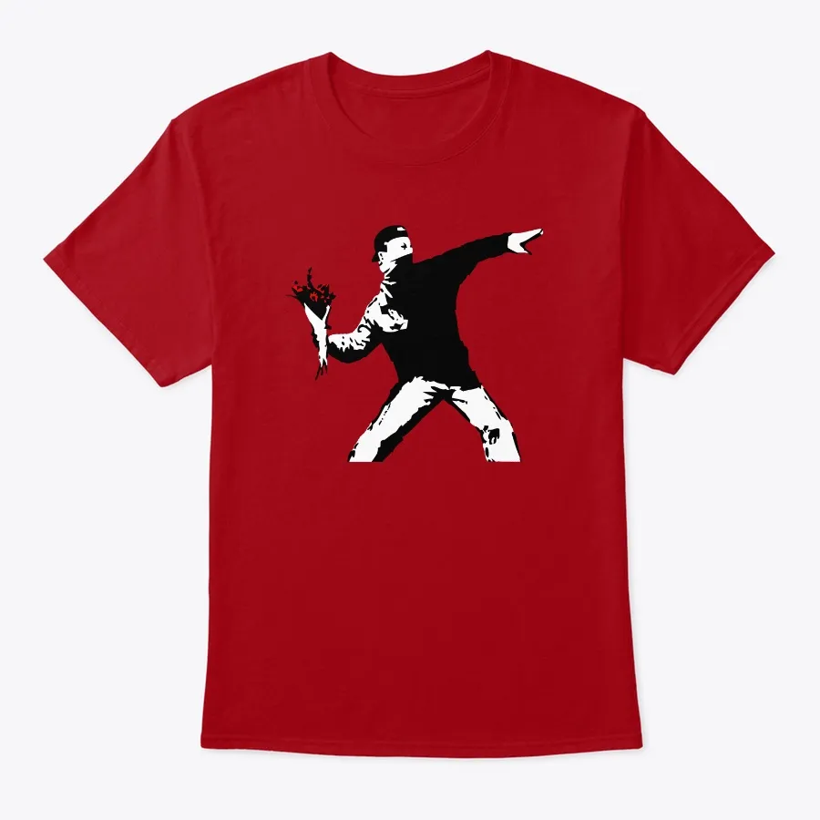 Banksy Flower Thrower t-shirt