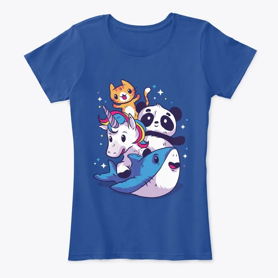 Cute Unicorn Riding And Having Good Time t-shirt