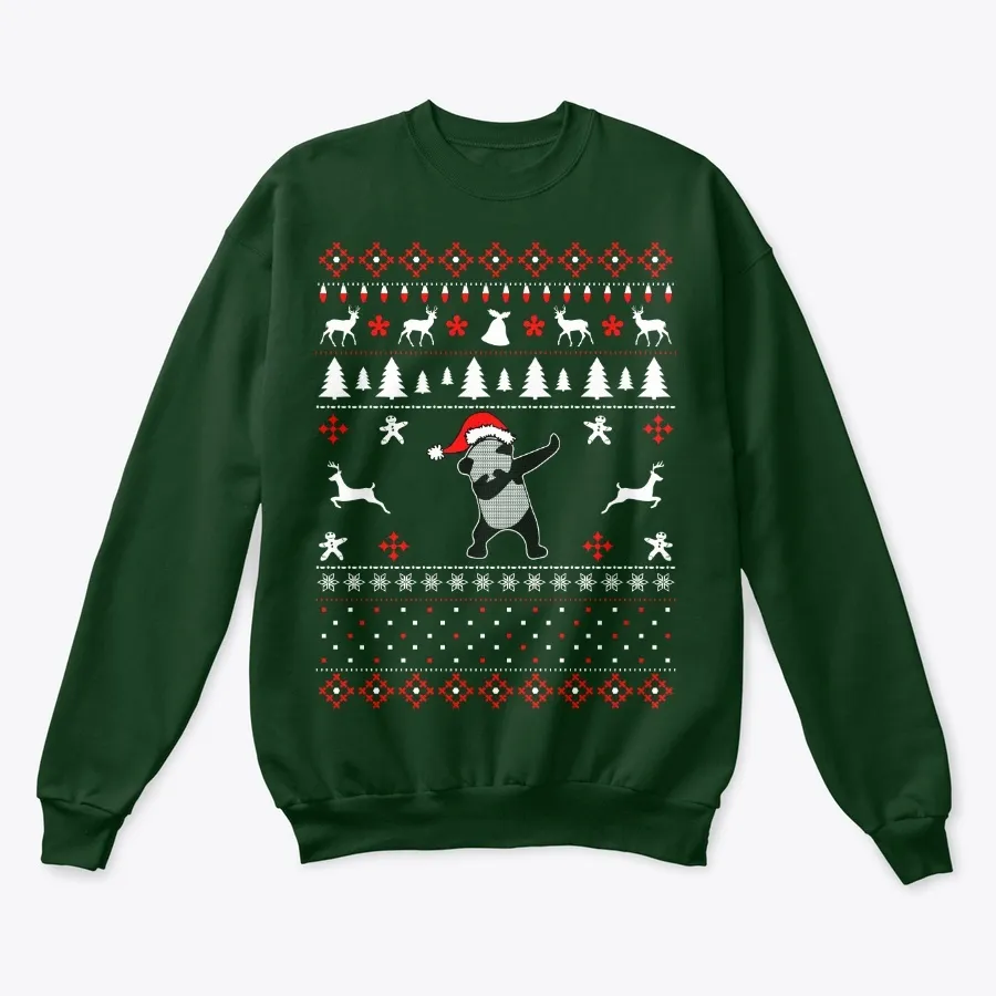 Dabbing Panda Ugly Christmas Sweater t-shirt